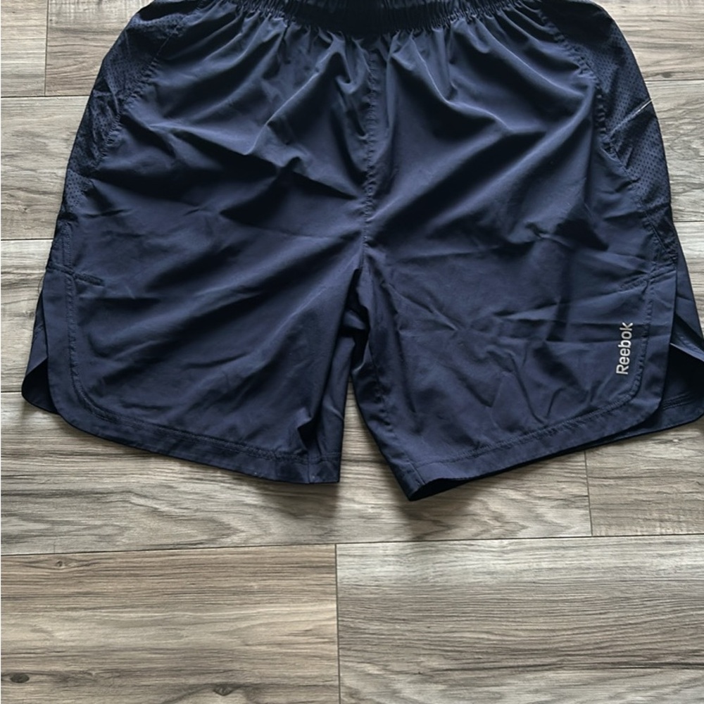 Reebok Men's Navy Athletic Shorts